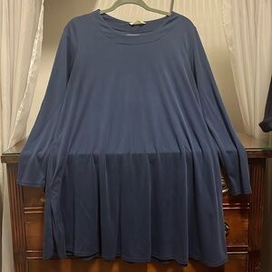 Peach Love California Women's Small Navy Long Sleeve Dress